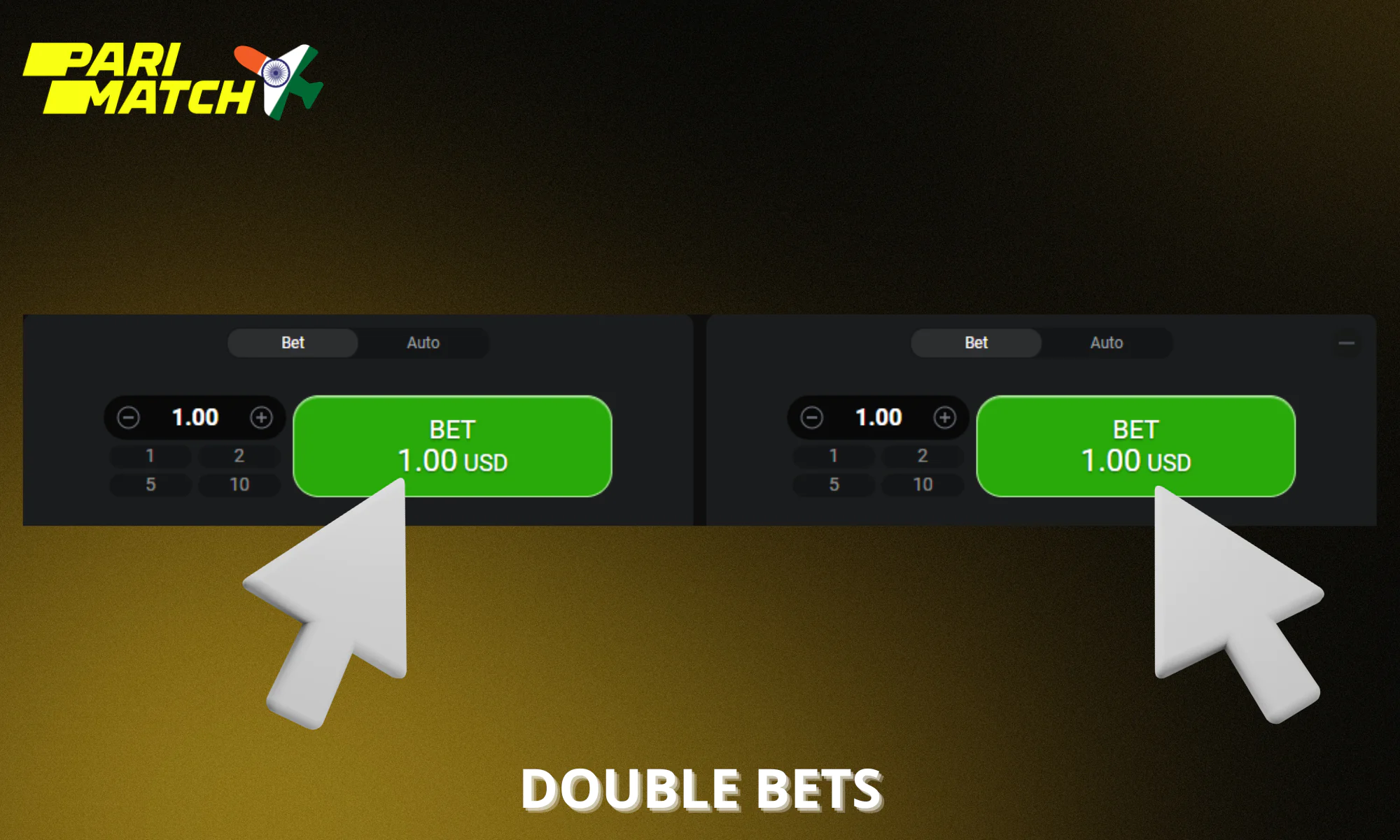 In a single Parimatch Aviator round, you can make two bets and collect them separately from one another