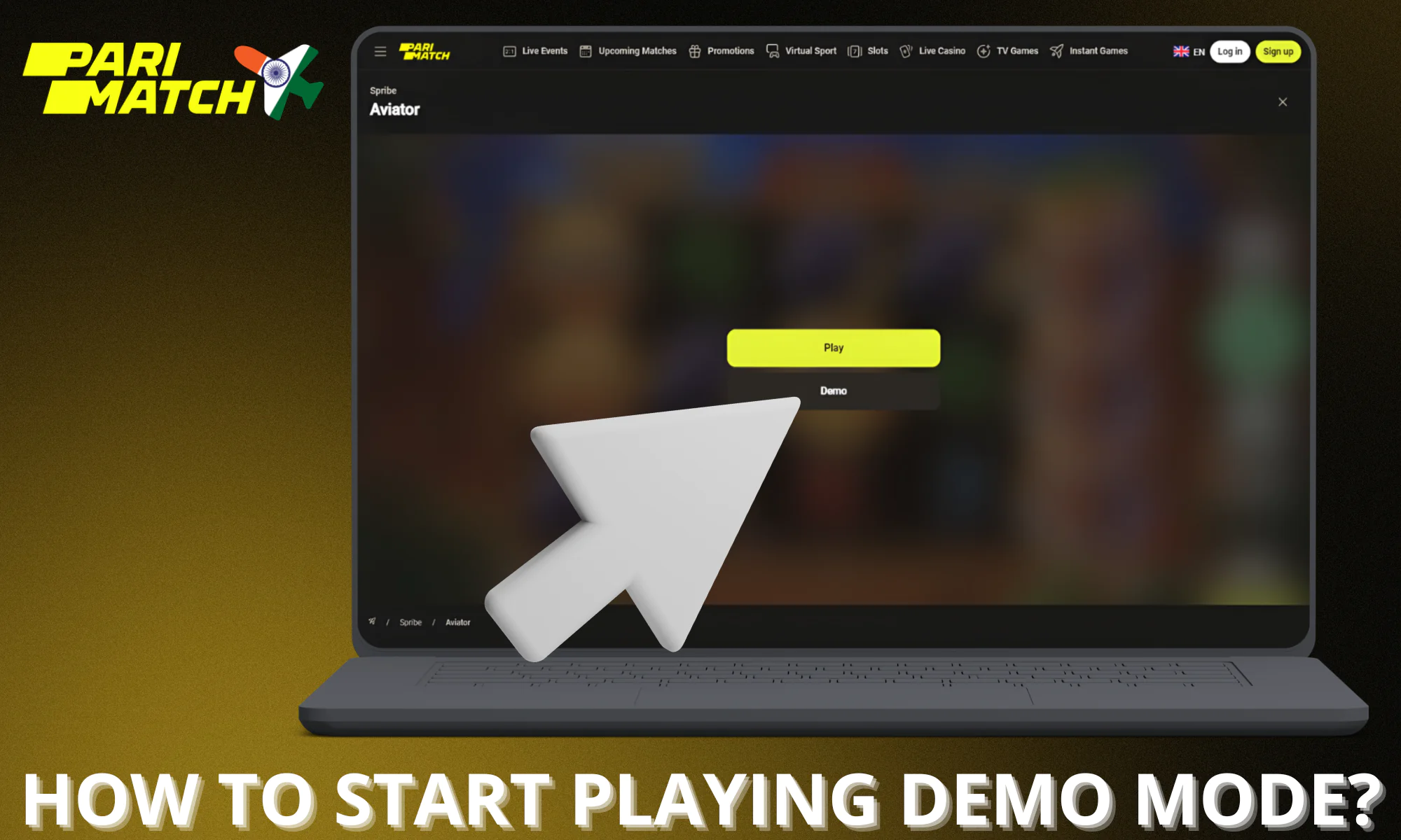 Step-by-step instructions on how to start playing the Aviator demo