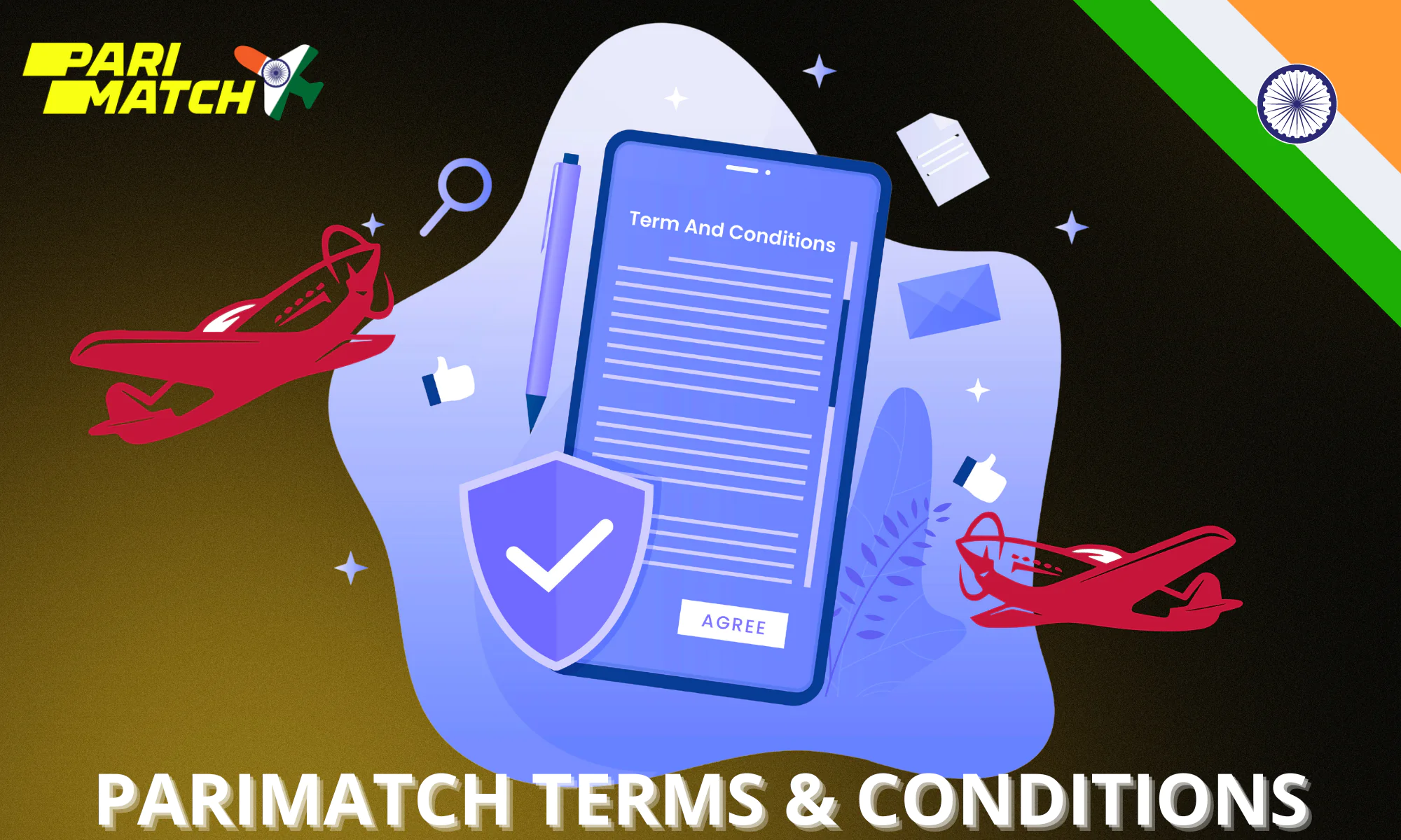 Here you can find the terms and conditions of Parimatch for players from India