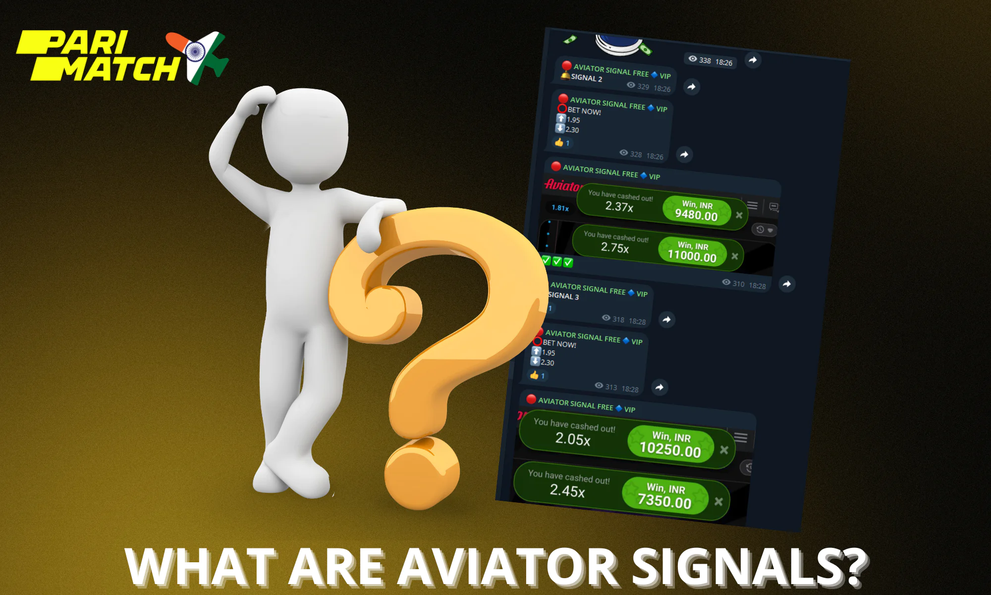 Parimatch Aviator signals are messages containing a predicted multiplier for the upcoming round